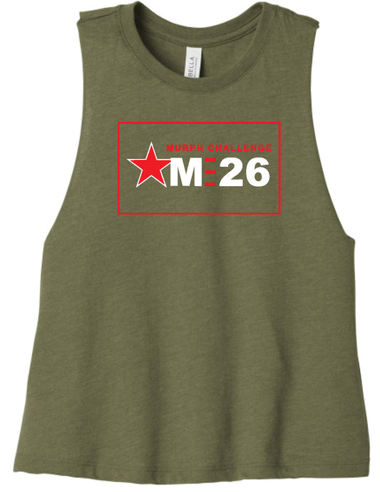 MURPH 2026 Bella + Canvas Women's Racerback Cropped Tank / 6682